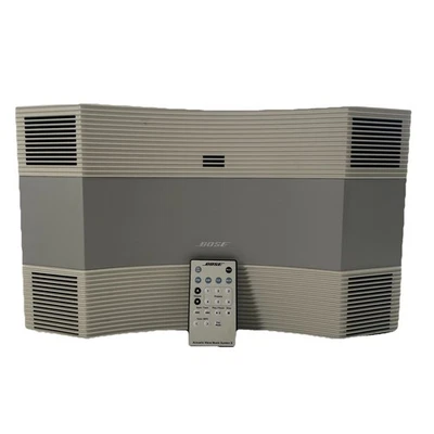 Bose Acoustic Wave Music System II AM/FM/CD Player White W/ Remote Works! - Image 1 of 4