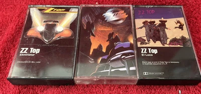 ZZ Top 3 Cassette Lot  Eliminator Recycler & El Loco Warner Bros - Image 1 of 4