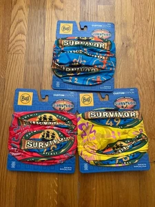 Set of 3 NEW Survivor Buff Tribe Buff Season 49 Uli Tribe Hina Kele Jeff Probst - Picture 1 of 2