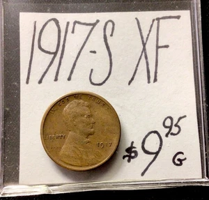 1917-S Lincoln Wheat Cent (XF) Extra Fine Condition! WWI! ENN Münzen - Bild 1 von 3