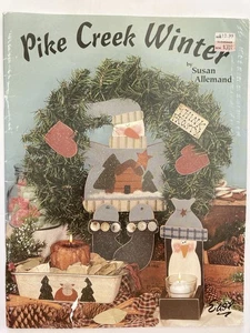 VTG Painting Patterns Pike Creek Winter Susan Allemand Primitive Decor - Picture 1 of 6