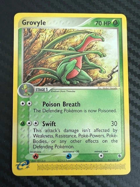 Pokemon TCG EX Ruby & Sapphire Grovyle 31/109 VLP - Image 1 of 2