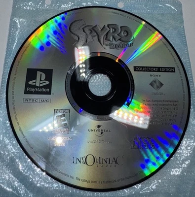 Spyro the Dragon Collector’s Edition Sony PS1 Disc Only Clean 💿 Tested & Works - Image 1 of 2