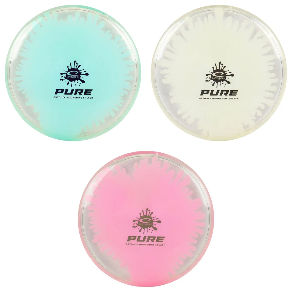 Latitude 64 Disc Golf Opto-Ice Splash Moonshine Pure Putter 3/3/-1/1 - Choose E - Image 1 of 1