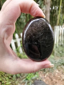 Video 2,5 Zoll Rauchquarz Kristall Palme Stein natürliche Heilung Taschensorge  - Bild 1 von 5