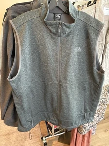 North Face Apex Bionic Vest Gray 2XL waterproof Fleece lined durable Men’s - Picture 1 of 18
