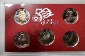 UNOPENED 2003 Silver Proof Set U.S. Mint COA 10 coins 5 State Silver Quarters - Picture 1 of 5