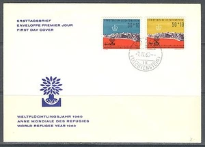 LI - LIECHTENSTEIN 1960 World refugee year FDC - Picture 1 of 1
