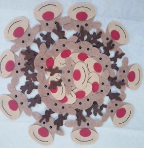 Christmas Tree Hanging Decorations Reindeer Ornaments StickyTags Party Decor - Picture 1 of 5