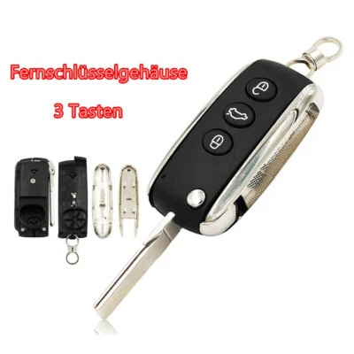 SCHLÜSSELDIENSTKAUL Für Bentley Continental Gt Flying Spur 3 Tasten Fernschlagschlüssel Shell Hülle
