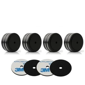 4X Aluminium Turntable Isolation Pad Stand Audio Speaker Subwoofer Feet US Stock - Picture 1 of 9
