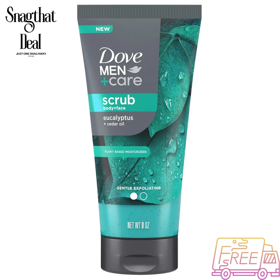 Dove Men+Care Eucalyptus Body and Face Scrub (9oz) - Image 1 of 4