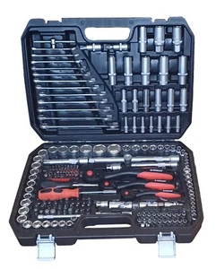 SCHLÜSSELSATZ PROFESSIONAL Werkzeuge 222-teiliges Steckschlüssel-Set, satiniert - Bild 1 von 10