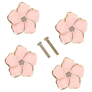 4 pcs Petal Handles Colorful Drawer Knobs Flower Petal Cabinet Dresser Knobs ... - Picture 1 of 6