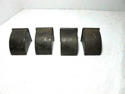 4pc Smooth Lion Claw Salvage Metal Table Leg Ends Curved Cover