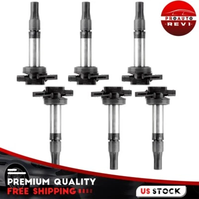 6×Ignition Coil For 2004-2008 Jaguar S-Type XJR XKR Jaguar Vanden Plas 4.2L V8 - Image 1 of 4