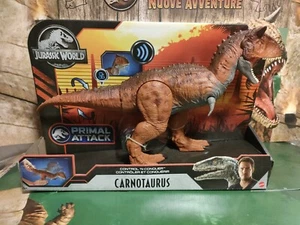 Carnotaurus Primal Attack Mattel Jurassic World - Foto 1 di 4