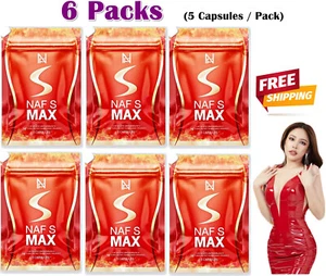 6X NAF S Max Suplemento Dietético Control de Peso Bloque Quemar Construir 5 Cápsulas - Imagen 1 de 6