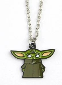Collar colgante de metal esmaltado de bebé Yoda de Star Wars - Imagen 1 de 1