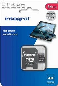 64GB Micro SD Card Memory U3 V30 TF For NEXTBASE Dash Cam 222,Duo HD (4K Video) - Picture 1 of 2