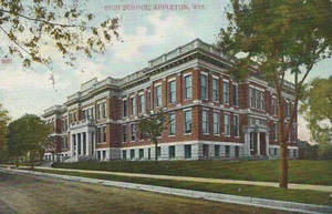 Escuela secundaria - Appleton, Wisconsin - litografía sin publicar - Imagen 1 de 3