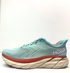 Hoka One One Clifton 8 Women's Running Walking Shoes Sneakers Aqua Blue 10B - Picture 1 of 7