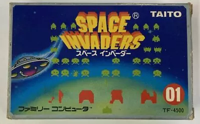 Nintendo Famicom FC Space Invaders Japan Version w/ Box and Manual 6046 SP - Image 1 of 4