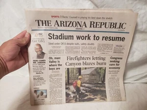 VTG 2001 The Arizona Republic Newspaper September 11, 2001 New - Picture 1 of 7