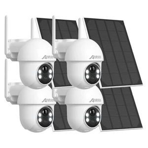ANRAN 3MP WiFi Wireless Security Camera Solar Powered 2 Way Audio Outdoor CCTV - Picture 1 of 15