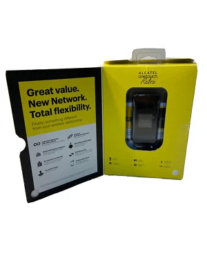 Sprint Alcatel One Touch Retro - Black (TracFone) Cellular Flip Phone ( Bin 112) - Image 1 of 4