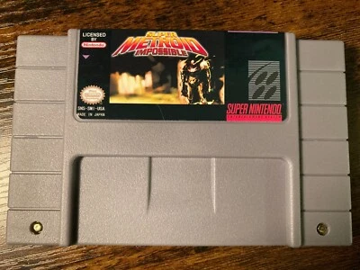 Super Metroid Impossible SNES 16-Bit Rom Game Cart USA NTSC English - Image 1 of 4