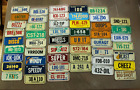Mini  1980's Cereal  State Metal License Plates  lot of 50