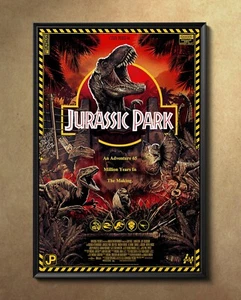 Jurassic Park 1993 Movie Poster 24"x36" Glossy Unframed 9335 - Picture 1 of 3