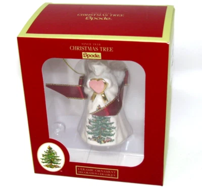 Spode Christmas Tree Angel Ornament  XT8610-XC New In Box 3" Ceramic - Image 1 of 4