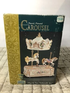 Vintage 1999 Classic Treasures Animated Musical Carousel "Embraceable You" - Picture 1 of 10