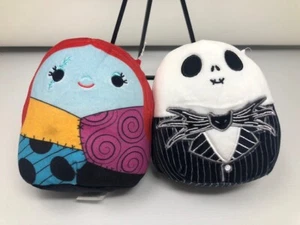 *NEW* Squishmallow 5” Nightmare Before Christmas Jack & Sally Squishmallows - Picture 1 of 4