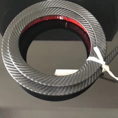 1.2M Car Rear Roof Trunk Spoiler Rear Wing Lip Trim Sticker Carbon Fiber Look - Image 1 of 4