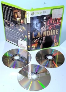 CLEAN L.A. Noire Xbox 360 Game-3 Discs in Case w Cover Art No Manual US Shipper! - Picture 1 of 6