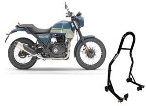 CAVALLETTO ALZAMOTO ALZA MOTO RUOTA POSTERIORE PER ROYAL ENFIELD SCRAM 411 O 650 - Imagen 1 de 5