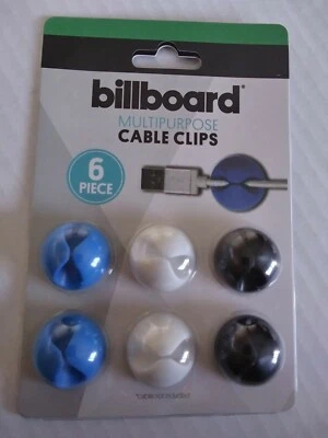 Billboard Multipurpose Cable Clips - Pack of Six (BRAND NEW) - Image 1 of 2