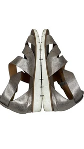 Sofft Leather Silver Platform Buckle Women’s Size 10 M Mirabelle CBT116 - Picture 1 of 10