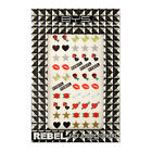 50pc BYS Rebel Face & Body Stickers Makeup Hearts/Flower/Rose/Star/Diamond Set