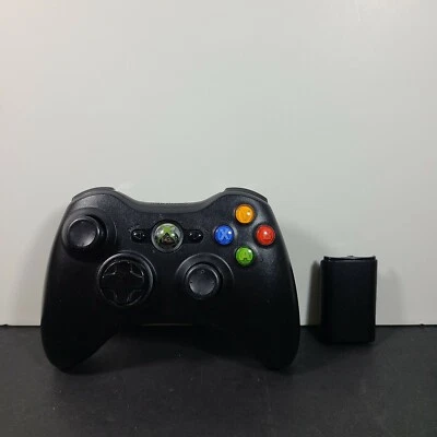 Mando Inalámbrico Xbox 360 OEM Negro Oficial Original Probado Funcionando Foto 1 de 3
