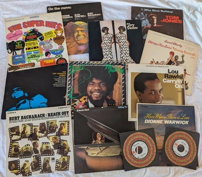 Lot 14 Records Roberta Flack, Dionne Warwick, Ray Charles, Lou Rawls, Aretha - Image 1 of 4