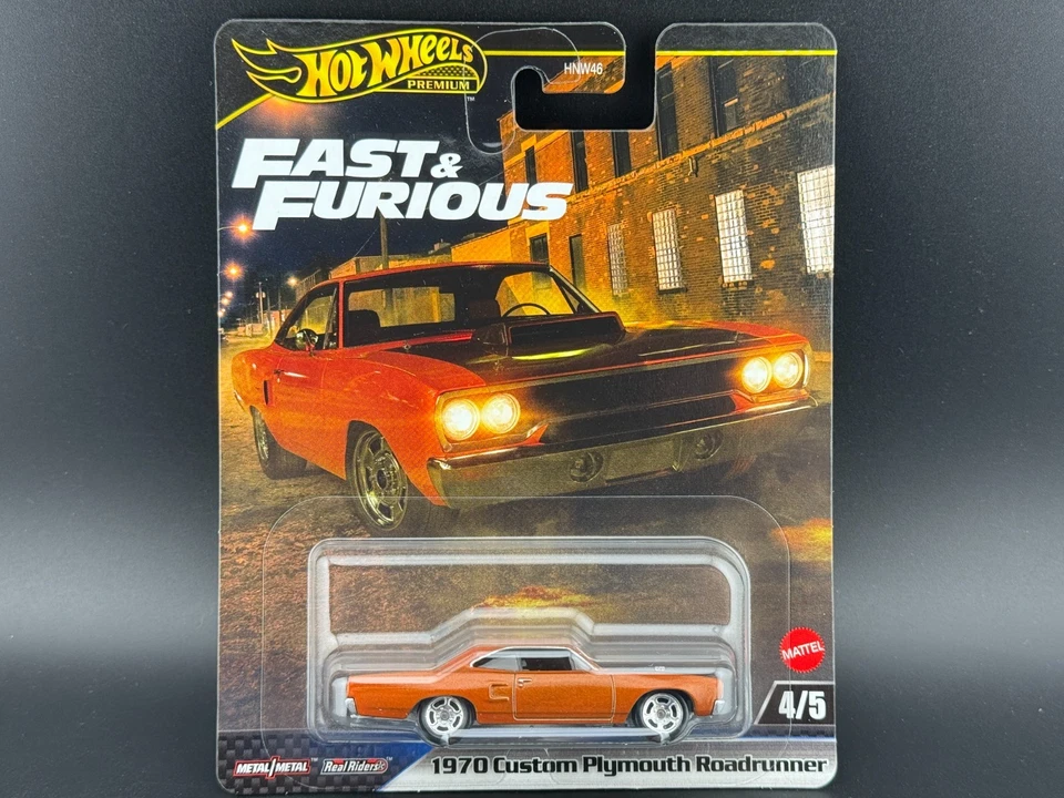 Hot Wheels 1970 Plymouth Roadrunner Fast and Furious HNW46-956L 1/64 - Image 1 of 1