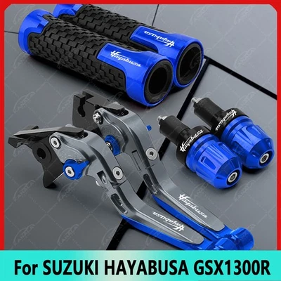 For SUZUKI HAYABUSA GSX1300R CNC Brake Clutch Levers Handle Grips End Cap NEW Foto 1 de 4