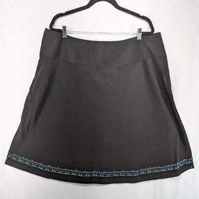 Falda Dressbarn Negra Línea A Dobladillo Adornado Talla 20 Foto 1 de 4