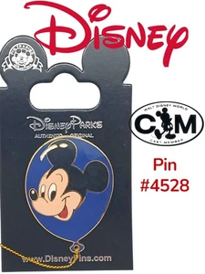 Disney Pin 4528 WDW - Mickey Mouse - Blue Balloon - Cast Member Exclusive - Picture 1 of 6