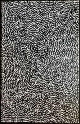 Roseanne Morton Petyar, Auténtico Arte Aborigen. Tamaño, 150 x 95 cm. Hojas medicinales Foto 1 de 4