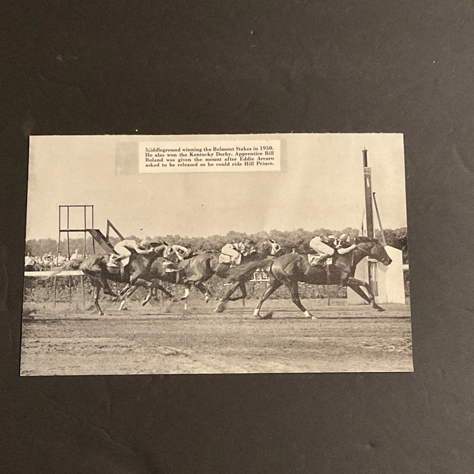 MIDDLEGROUND photo Horse Racing 1950 BELMONT STAKES - Image 1 of 1